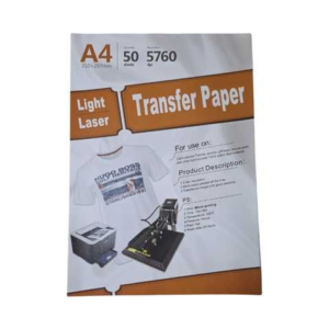 PAPEL TRANSFER LASER LIGHT PRENDAS CLARAS A4