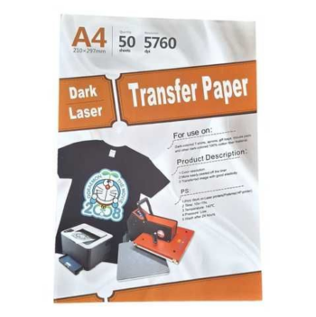 PAPEL TRANSFER LASER DARK PRENDAS OSCURAS A4
