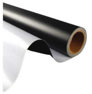 1332_imagen_1.png ROLLO LONA 13 OZ 320CM 50M 500X500 BRILLOSO RESPALDO NEGRO