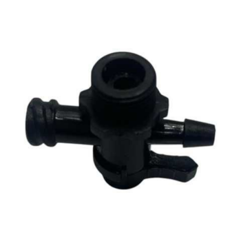 VALVULA DE PASO UV MEDIA VUELTA ROSCA UN LADO Y MANGUERA 4X3MM PLOTTER