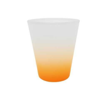 VASO SUB SHOT TEQUILERO 2 OZ ARENADO FONDO NARANJA NEON
