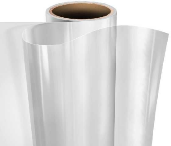 VINIL POR METROS IMPRIMIBLE TRANSPARENTE O LAMINACIÓN BRILLOSO 80 MICRAS 127CM X 50M