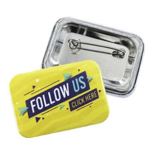 BOTON PUBLICITARIO RECTANGULAR 40X60MM