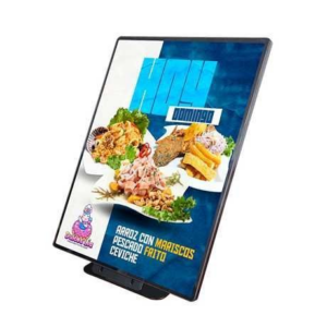 PANEL LED PUBLICITARIO A4 22,5X30,4 CM DE ESCRITORIO BORDE NEGRO