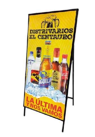 PANEL LED PUBLICITARIO 60X90 CM PEATONAL UN LADO