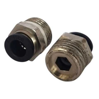 ACOPLE NEUMATICO RECTO MACHO HEXAGONAL MANGUERA # 10 ROSCA 3/4
