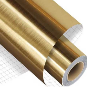 VINIL POR METROS AUTOADHESIVO INSIGN METALICO CEPILLADO DORADO 122CM