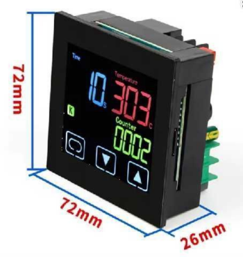 CONTROLADOR DE TEMPERATURA DIGITAL TOUCH SUBLIMADORA CA 100-240V SALIDA SSR