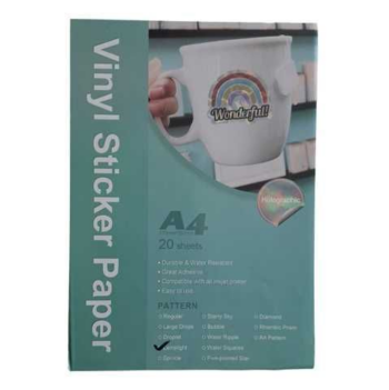 ADHESIVO HOLOGRAFICO PET MODELO LAMPLIGHT INKJET A4