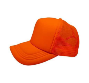 GORRA DE SUBLIMACION NARANJA NEON COMPLETA