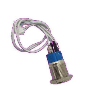 INTERRUPTOR O SWITCH METALICO 5 PINES CON LED DIAMETRO 5/8 Y 27.6MM DE LARGO