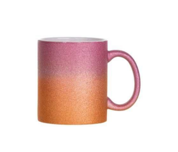JARRO SUB 11OZ GLITTER DEGRADADO ROSADO NARANJA