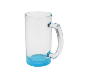 JARRO SUB VIDRIO CERVECERO CLARO 16OZ FONDO CELESTE