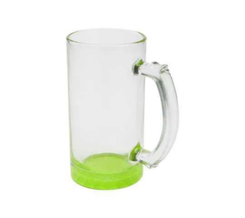 JARRO SUB VIDRIO CERVECERO CLARO 16OZ FONDO VERDE