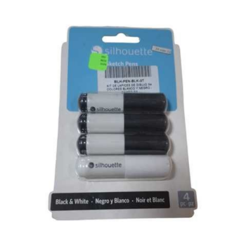 KIT DE LAPICES DE DIBUJO X4 COLORES BLANCO Y NEGRO - CAMEO 3/4