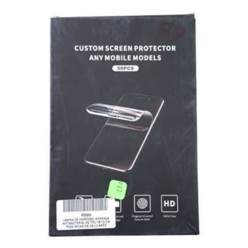 LAMINA DE HIDROGEL KOREANA ANTIBACTERIAL HD TPU 18*12 CM PARA MICAS DE CELULARES