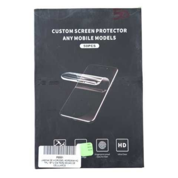 LAMINA DE HIDROGEL KOREANA HD TPU 18*12 CM PARA MICAS DE CELULARES