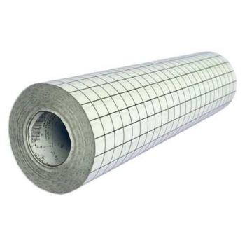 LAMINA FILM TRANSPORTADORA CUADRICULA NEGRA DE 30.5CM VINIL CRISTAL