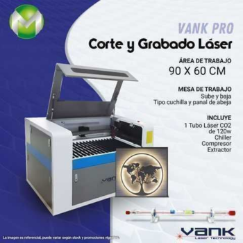 MAQUINA LASER VANKPRO 60X90 CM TUBO RECI A1 90W - CAMARA DE RECONOCIMIENTO