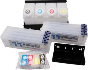 SISTEMA BULK DE 1 LITRO DE TINTA CONTINUA CON SUBTANQUES 4+4